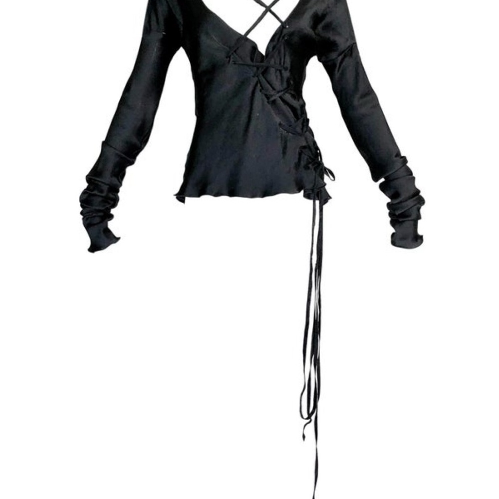 Gucci F/W 2002 lace up corset Top